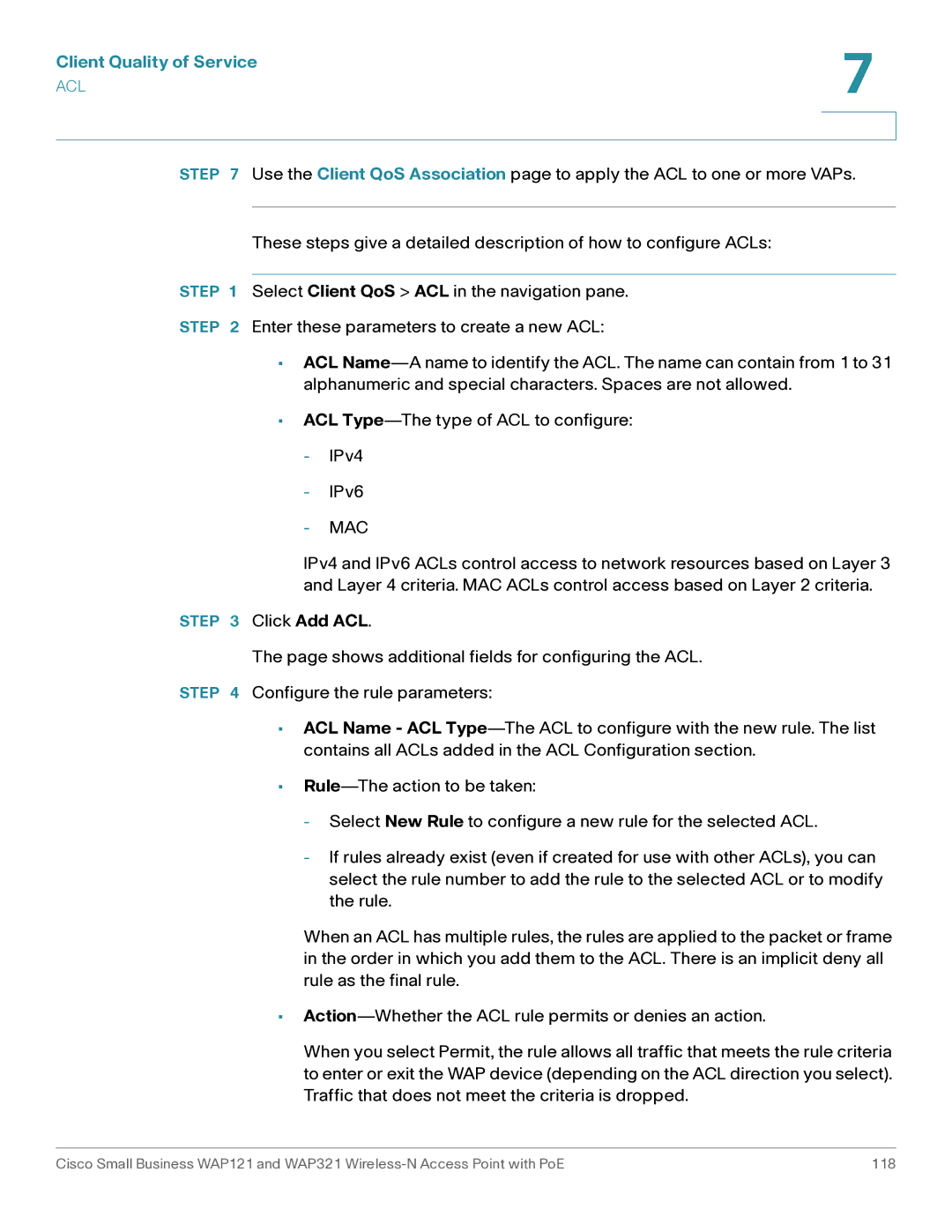 Cisco Systems WAP121, WAP321 manual Mac 