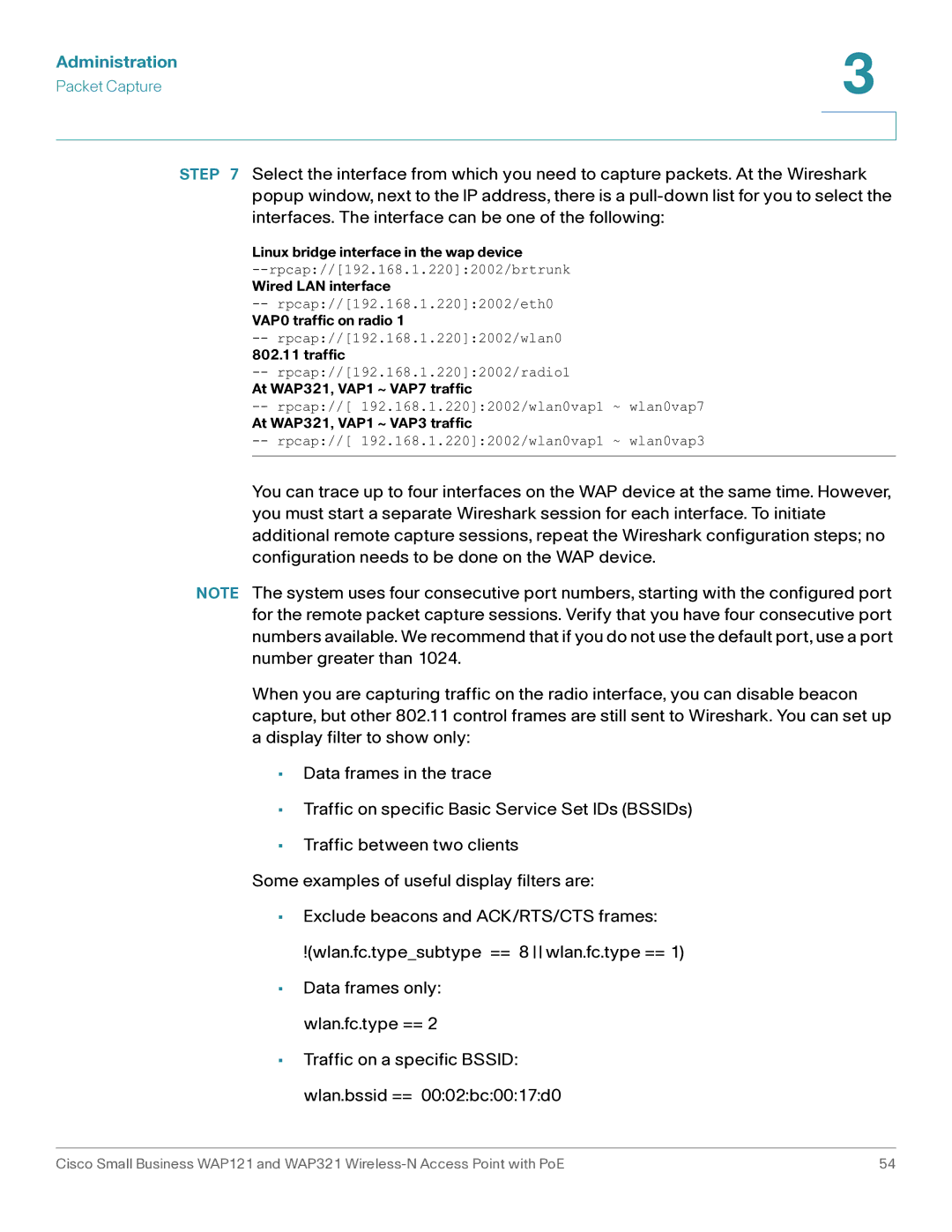 Cisco Systems WAP121, WAP321 manual Linux bridge interface in the wap device 