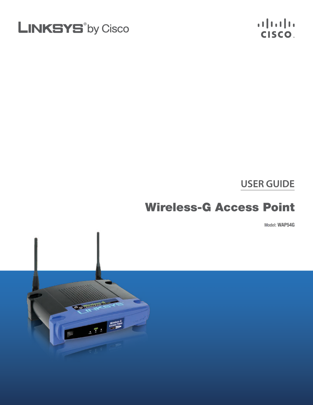 Cisco Systems WAP54G manual Wireless-G Access Point 