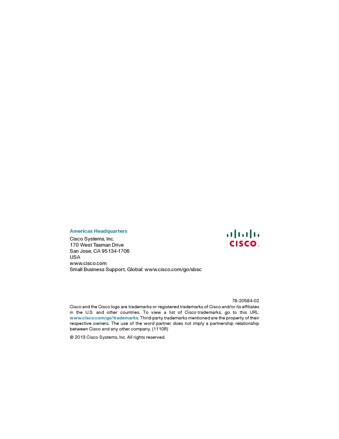 Cisco Systems WAP561AK9 quick start Americas Headquarters 