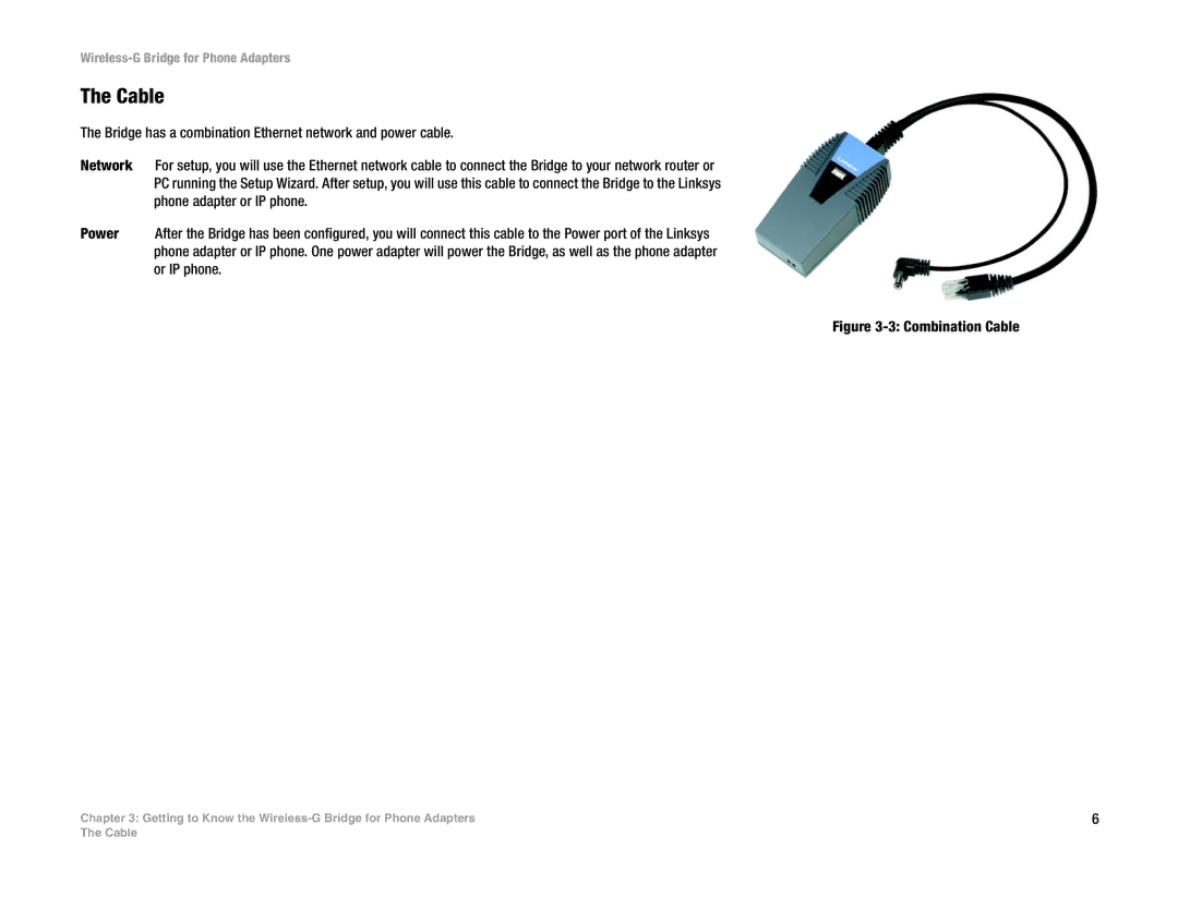 Cisco Systems WBP54G manual Combination Cable 