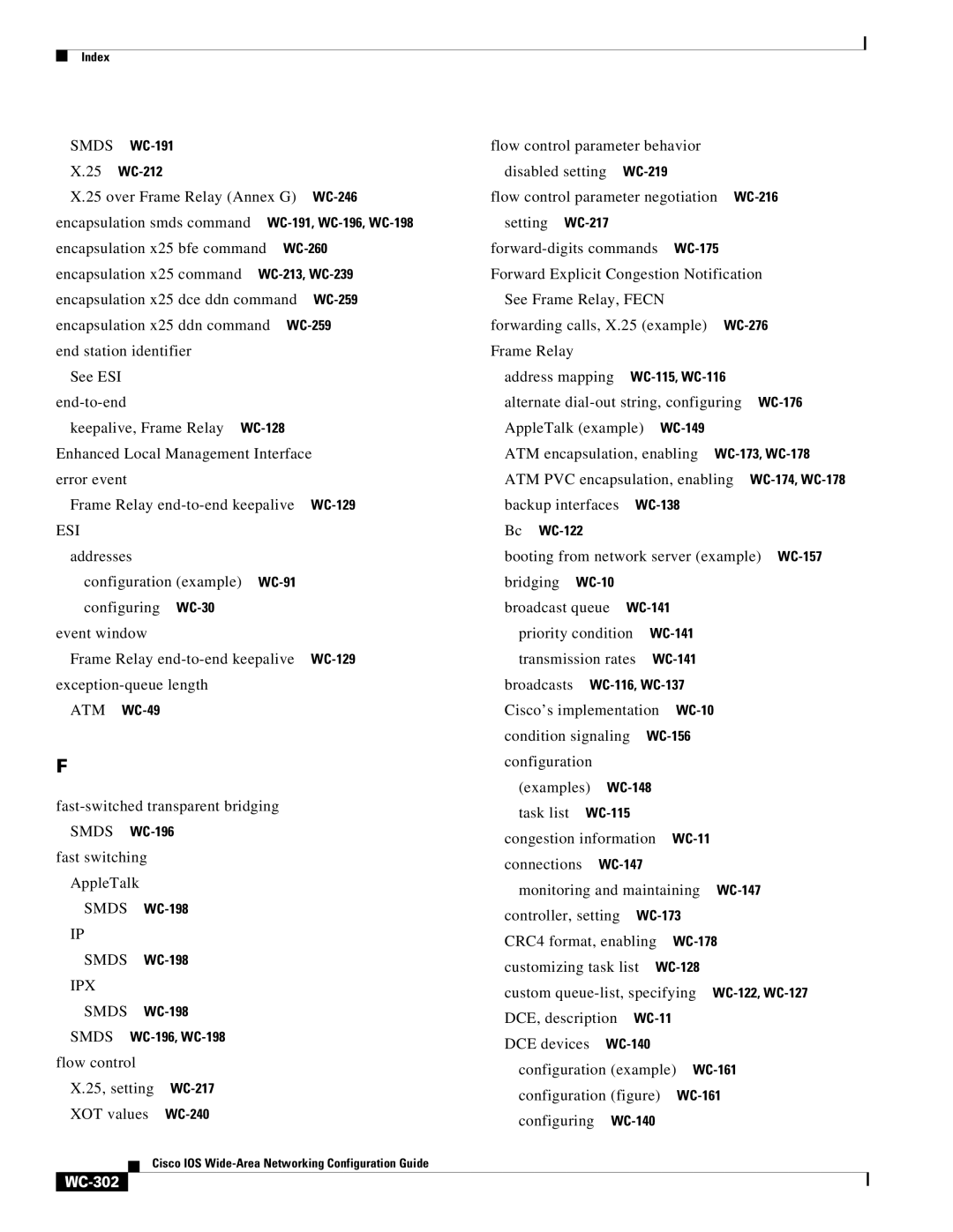 Cisco Systems WC-293 manual Ipx, WC-302 