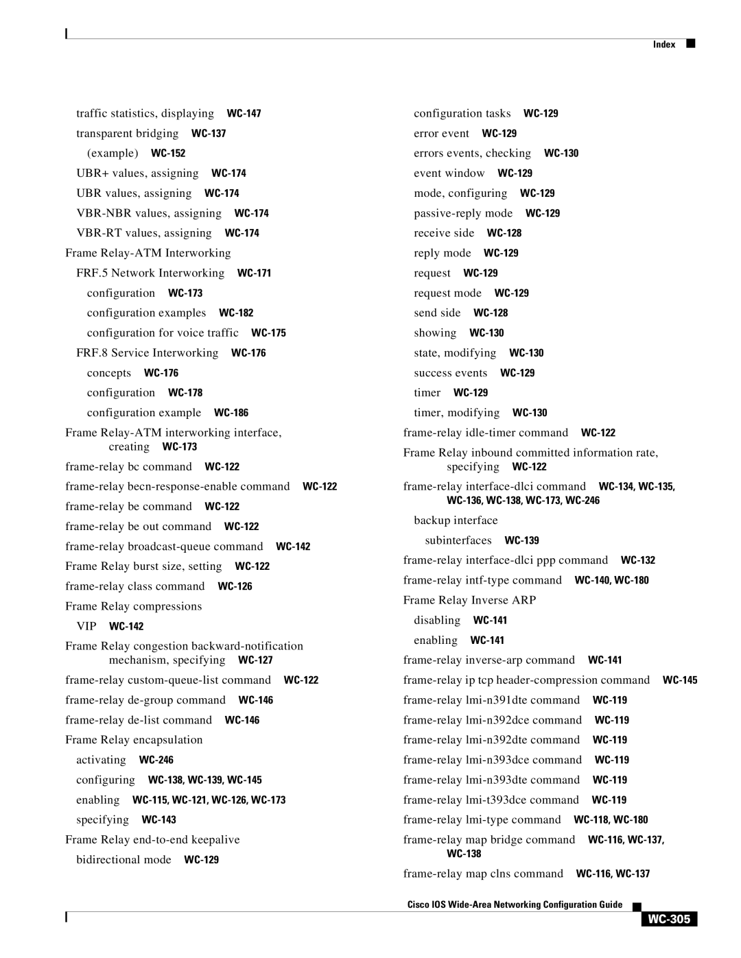 Cisco Systems WC-293 manual WC-305 