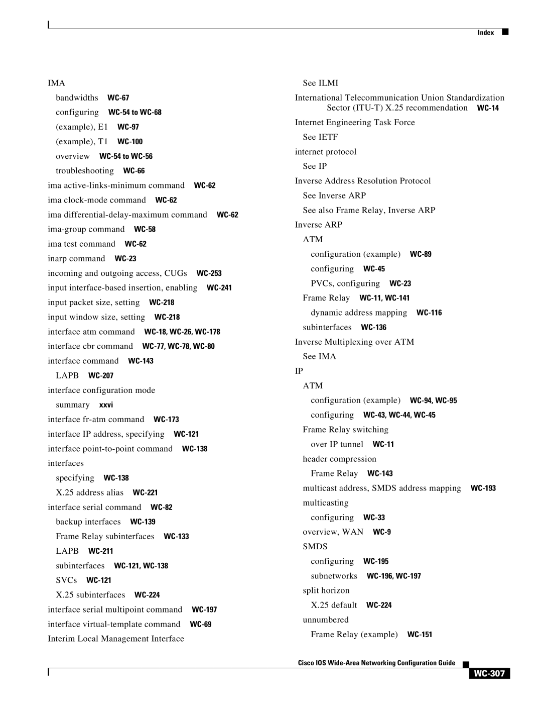 Cisco Systems WC-293 manual Ima, WC-307 