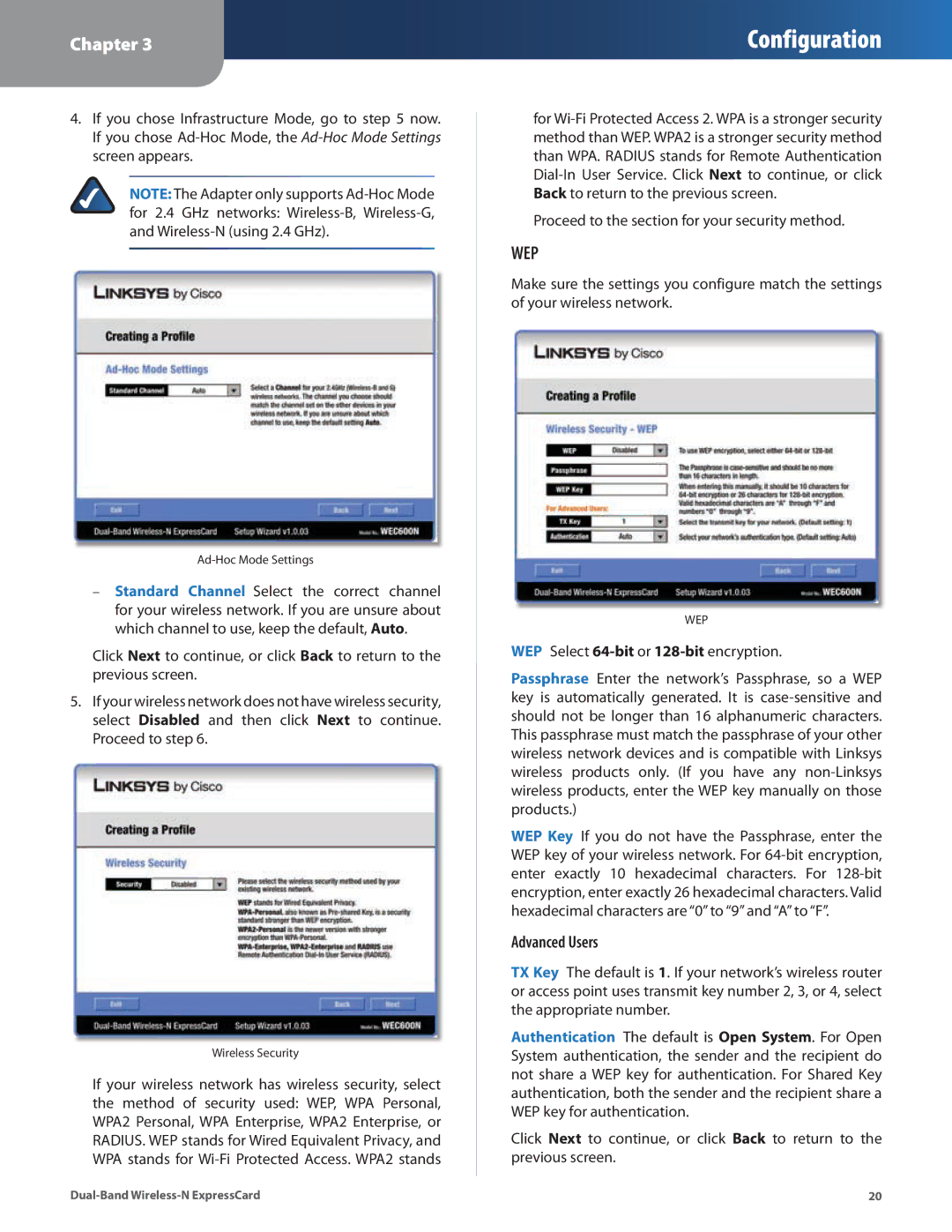 Cisco Systems WEC600N manual Wep 