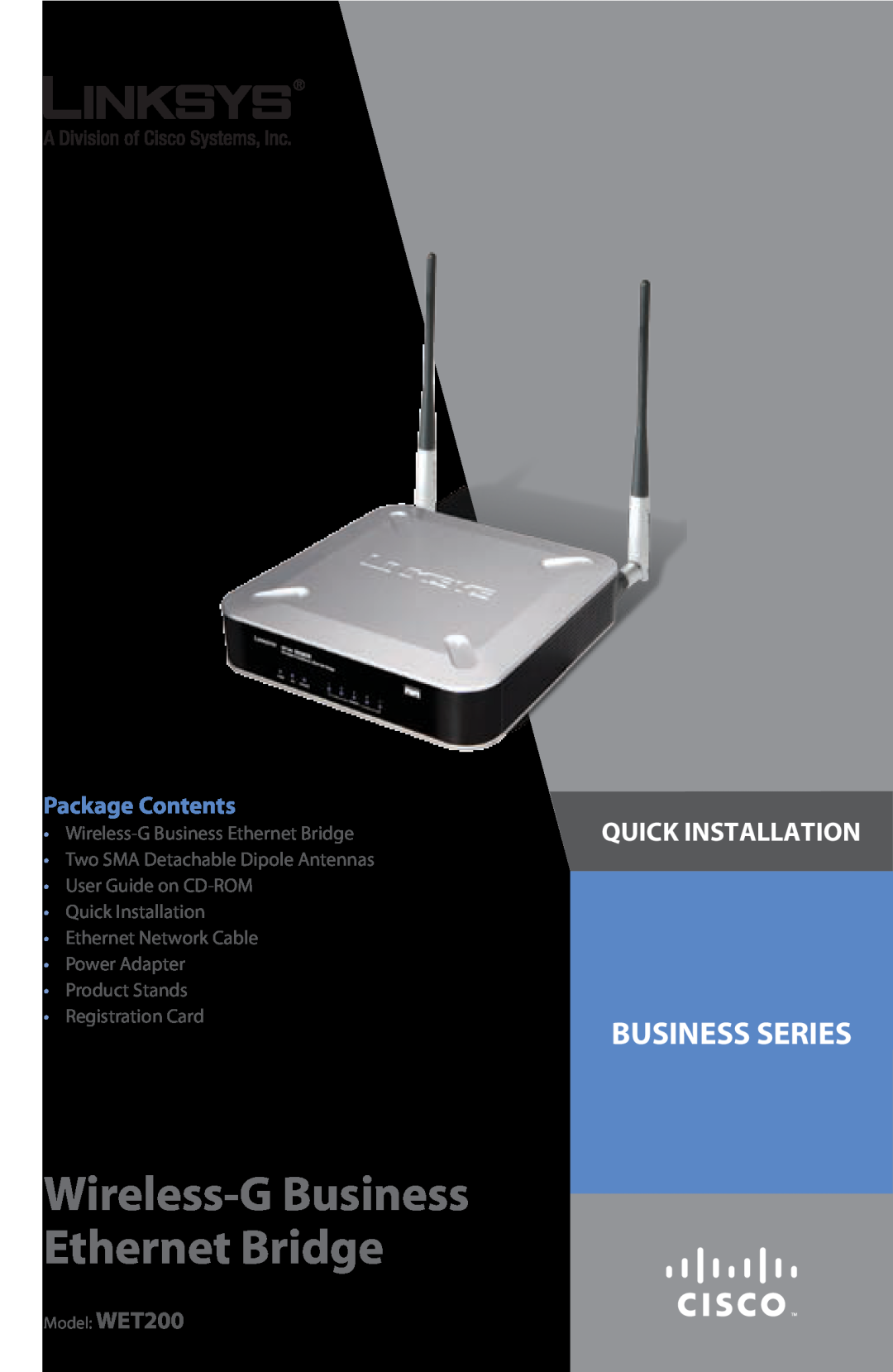 Cisco Systems manual Highlights, Product Overview, Cisco WET200 Wireless-G Business Ethernet Bridge 