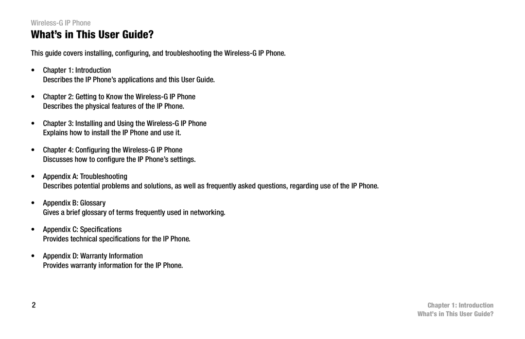 Cisco Systems WIP300 manual What’s in This User Guide? 