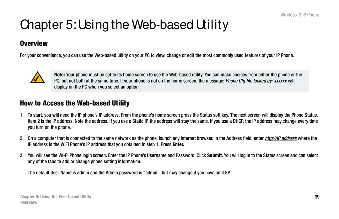 Cisco Systems WIP300 manual Using the Web-based Utility, How to Access the Web-based Utility 