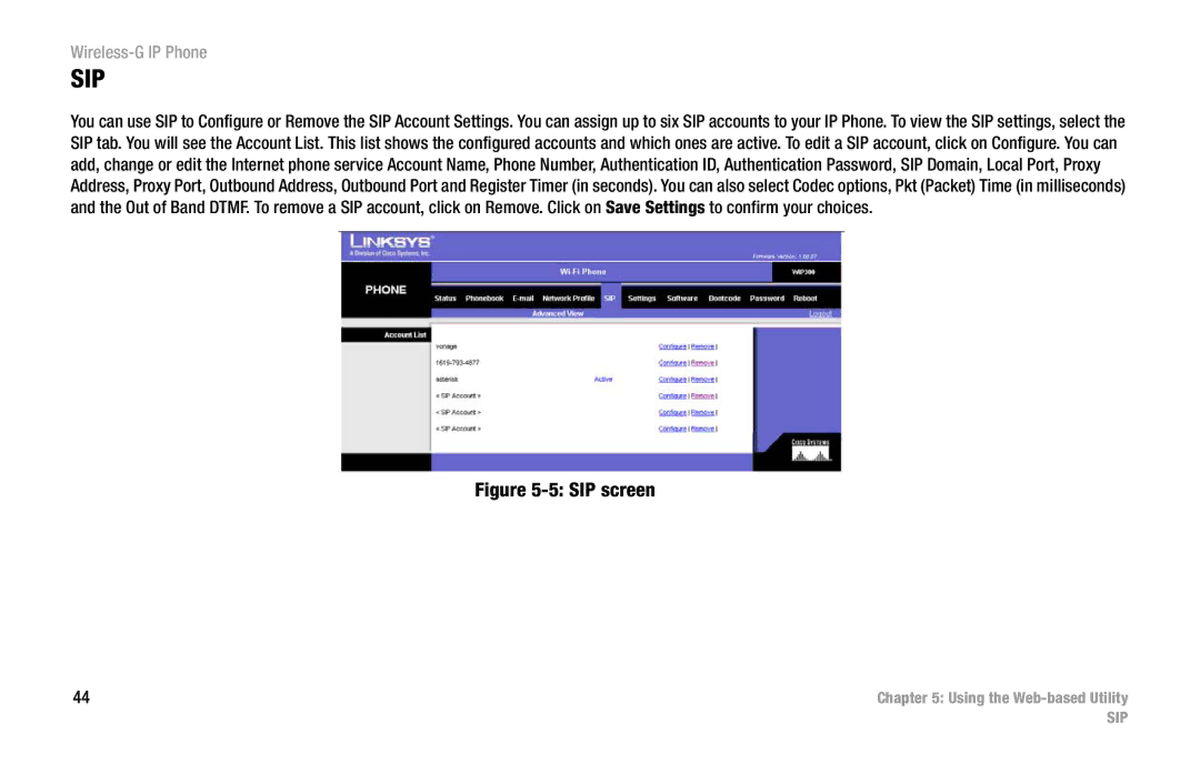 Cisco Systems WIP300 manual Sip 