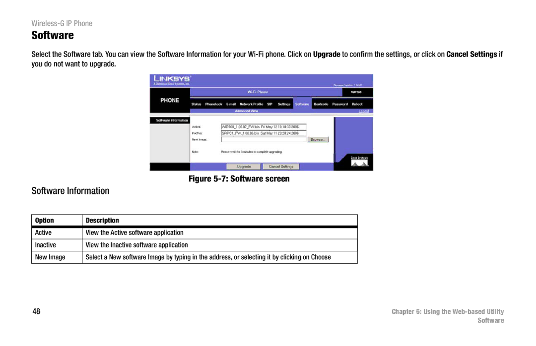 Cisco Systems WIP300 manual Software Information 