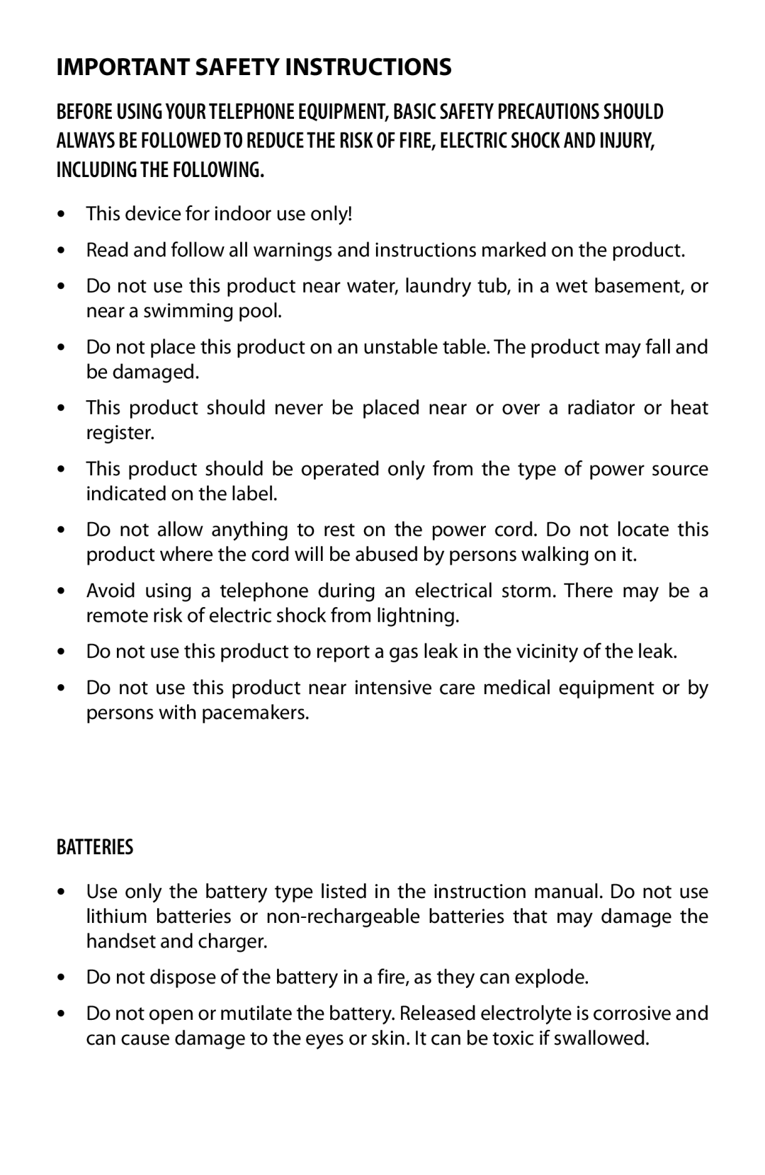 Cisco Systems WIP310 manual Important Safety Instructions 