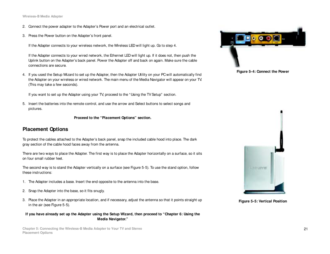 Cisco Systems WMA11B manual Placement Options, Vertical Position 