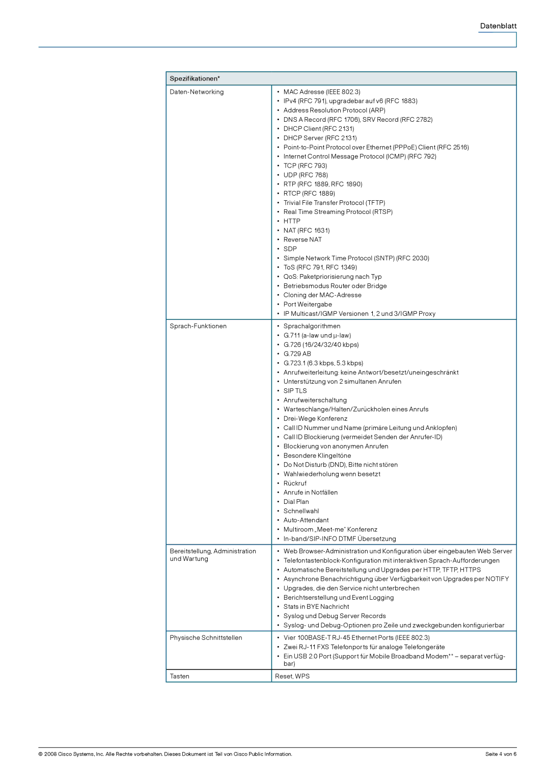 Cisco Systems WRP400 manual Http, Sip Tls 