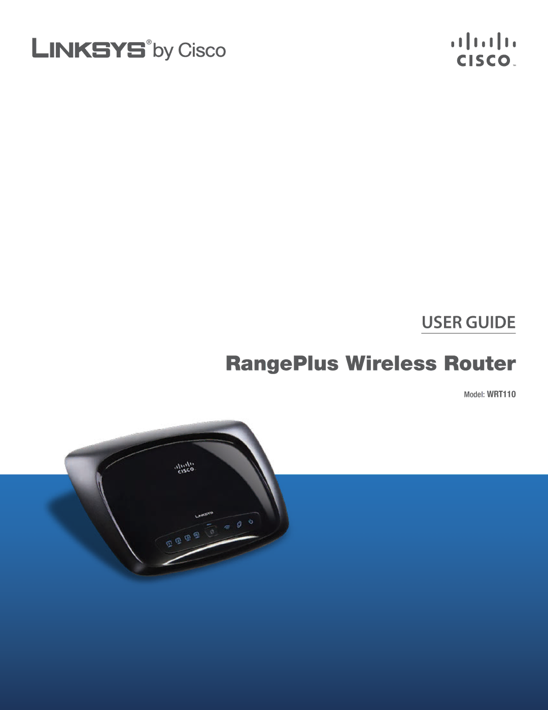 Cisco Systems WRT110 manual RangePlus Wireless Router 