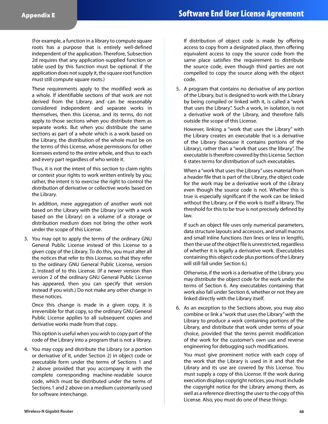 Cisco Systems WRT310N manual Software End User License Agreement 