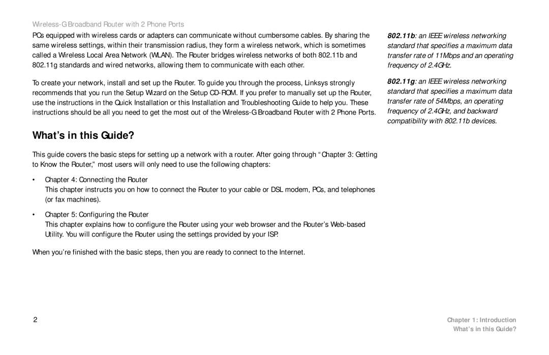 Cisco Systems WRTP54G manual What’s in this Guide? 