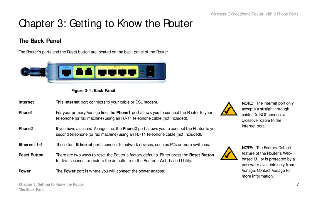 Cisco Systems WRTP54G manual Getting to Know the Router, Back Panel 