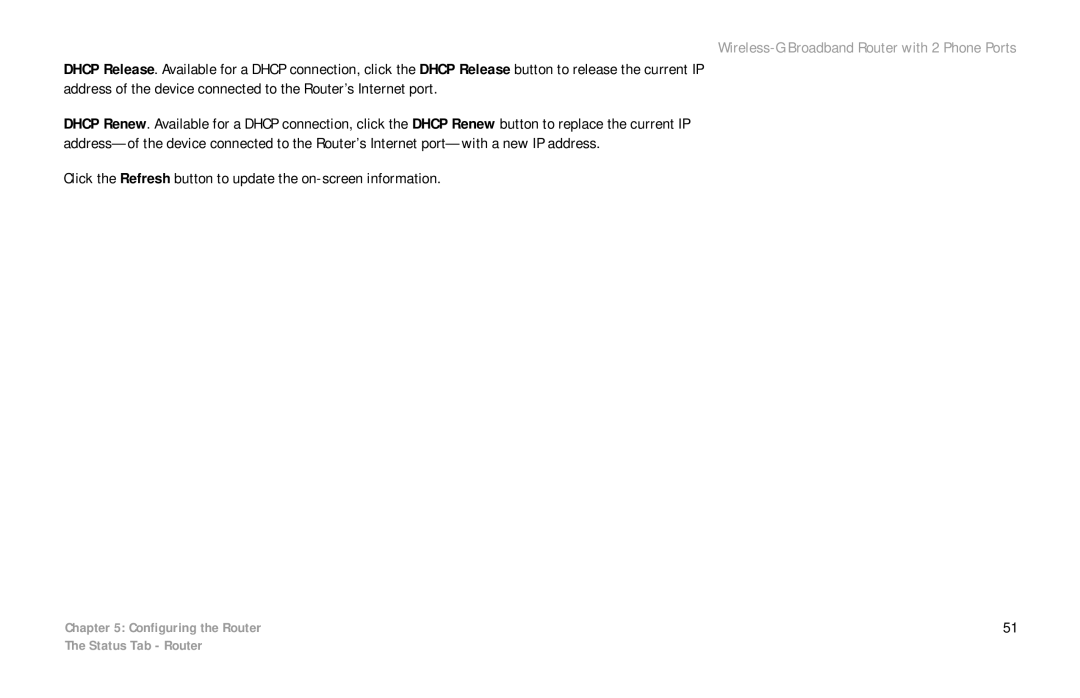 Cisco Systems WRTP54G manual Status Tab Router 