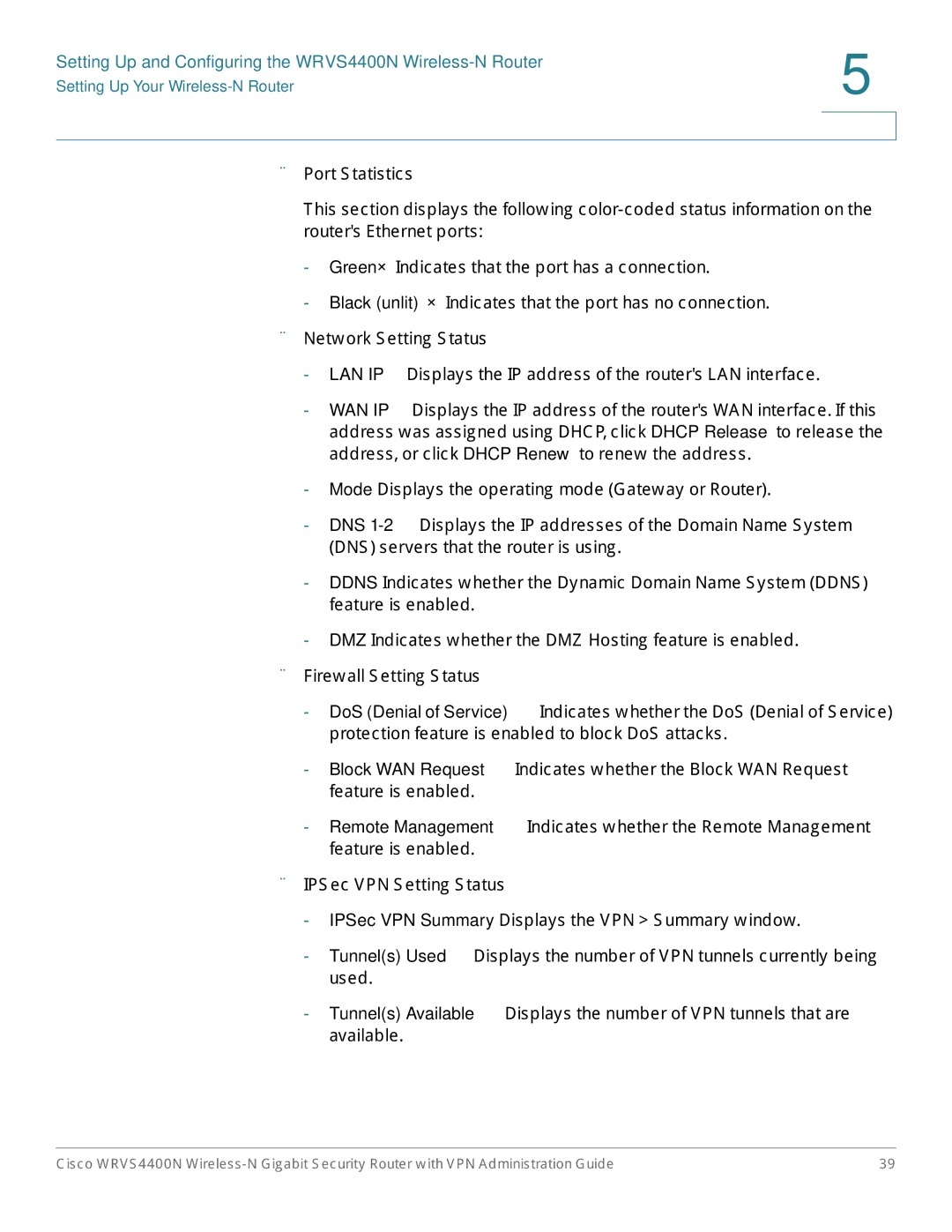 Cisco Systems WRVS4400NRF manual Setting Up and Configuring the WRVS4400N Wireless-N Router 