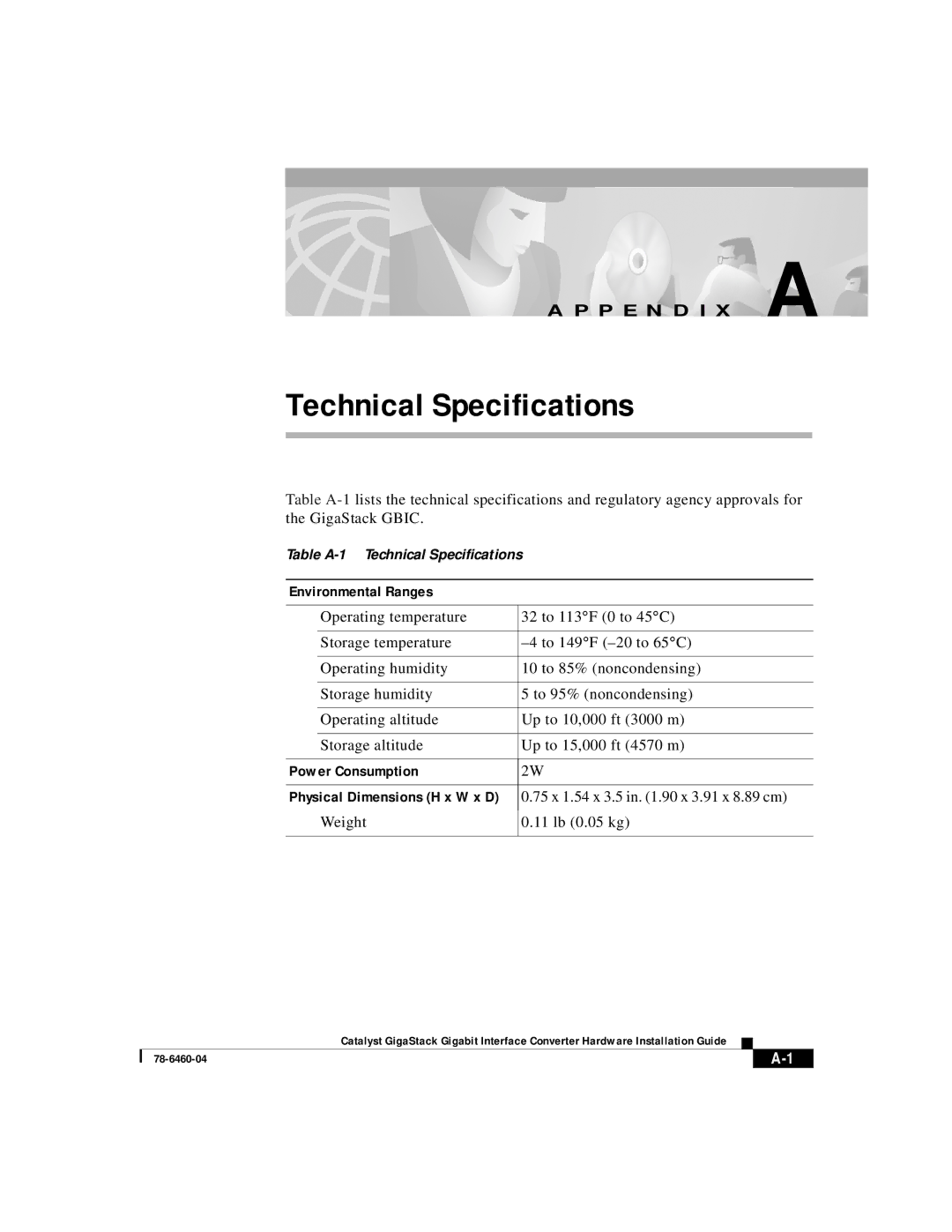 Cisco Systems WS-X3500-XL manual Technical Specifications, Environmental Ranges, Power Consumption 