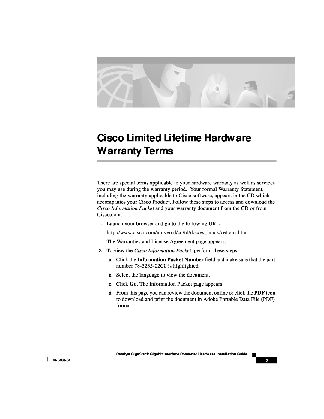 Cisco Systems WS-X3500-XL manual Cisco Limited Lifetime Hardware Warranty Terms 