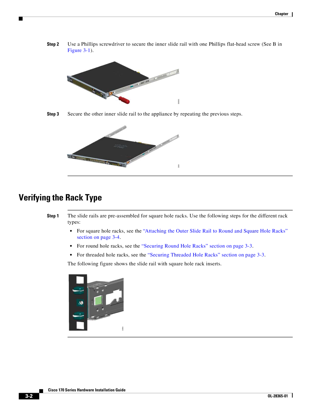 Cisco Systems WSAS170K9, WSA S170 manual Verifying the Rack Type 