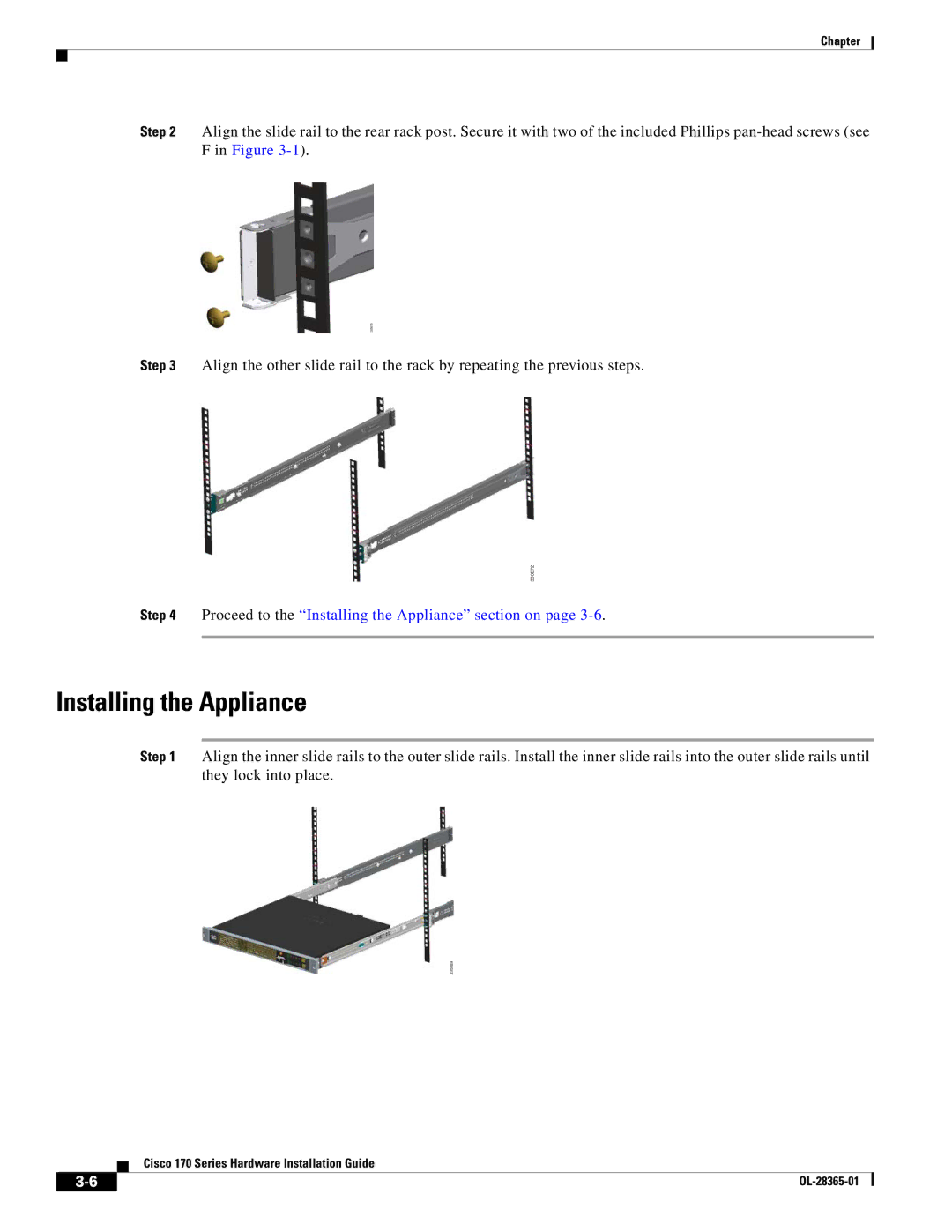 Cisco Systems WSAS170K9, WSA S170 manual Installing the Appliance 