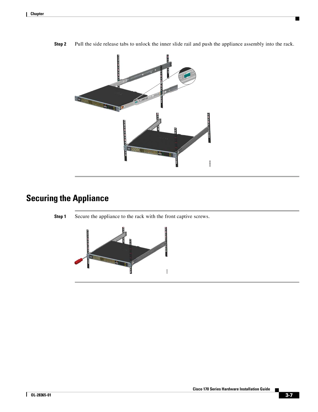 Cisco Systems WSA S170, WSAS170K9 manual Securing the Appliance 