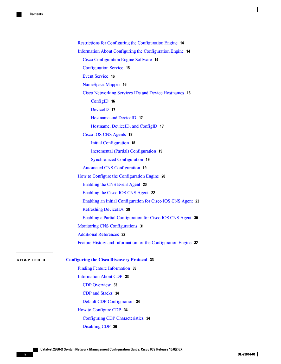 Cisco Systems WSC2960X24PDL, WSC2960X24TDL, WSC2960X48TSL, WSC2960X24PSL manual Configuring the Cisco Discovery Protocol 