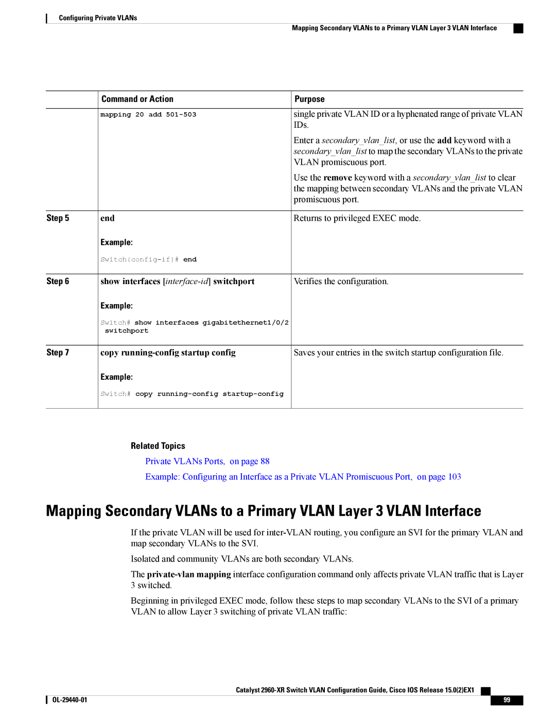 Cisco Systems WSC2960XR48FPSI manual Command or Action Purpose, IDs 