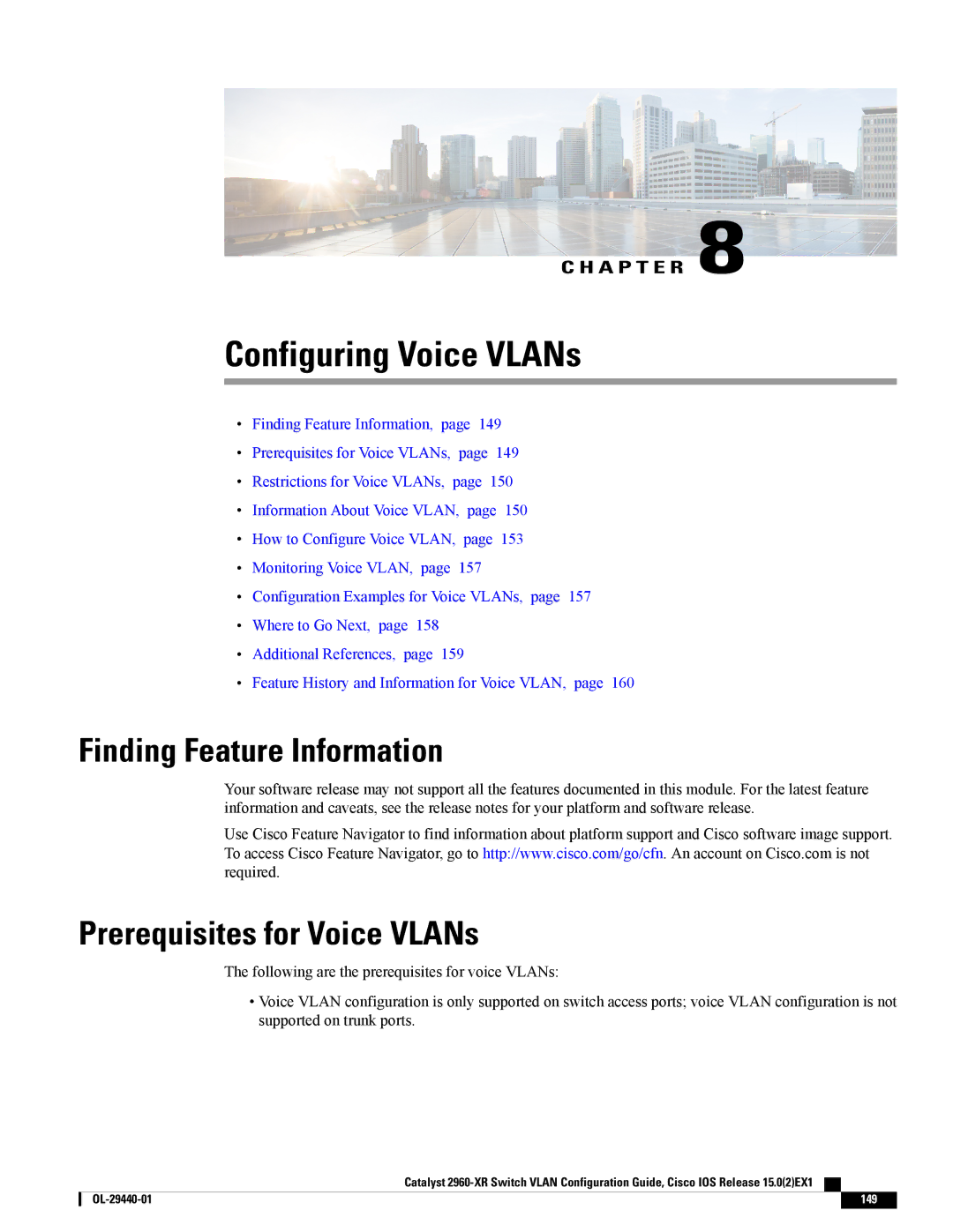 Cisco Systems WSC2960XR48FPSI manual Configuring Voice VLANs, Prerequisites for Voice VLANs 