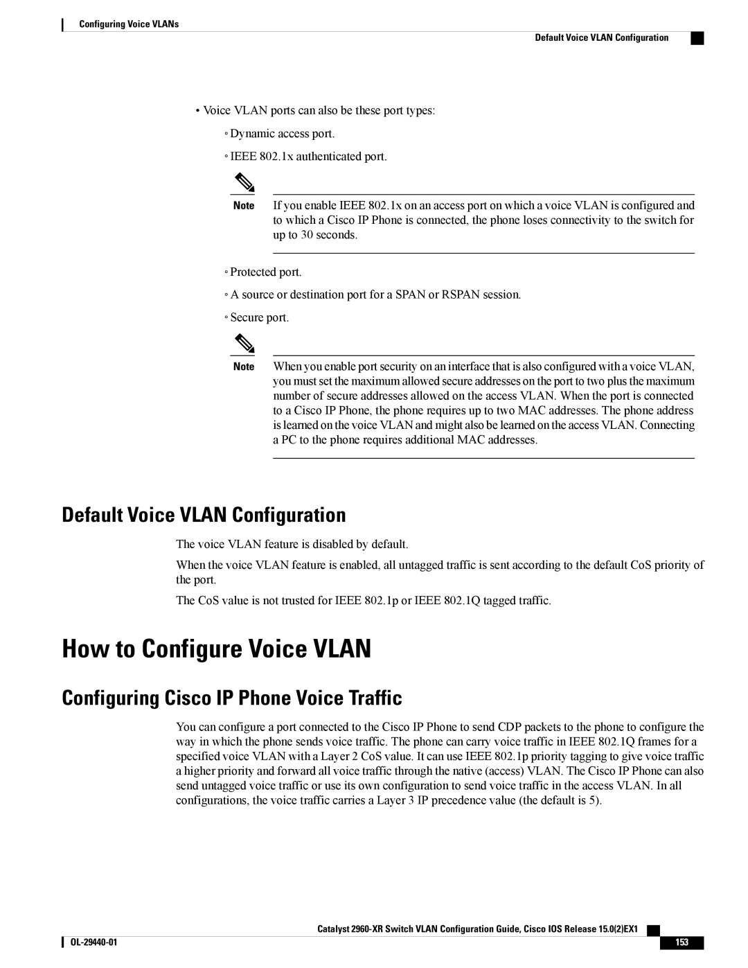 Cisco Systems WSC2960XR48FPSI manual How to Configure Voice Vlan, Default Voice Vlan Configuration 