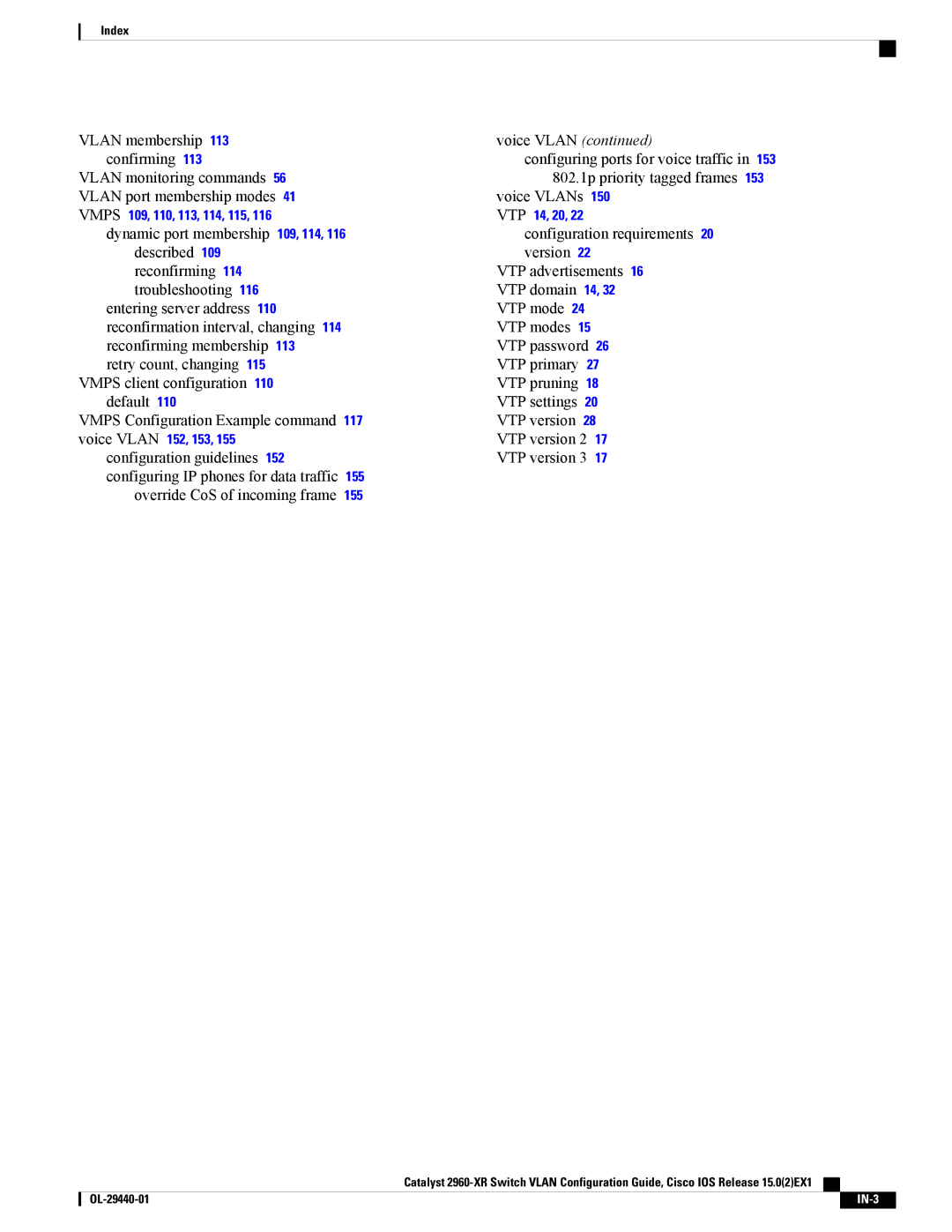 Cisco Systems WSC2960XR48FPSI manual VTP version 2 