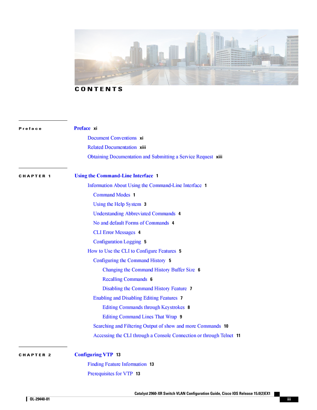 Cisco Systems WSC2960XR48FPSI manual N T E N T S 