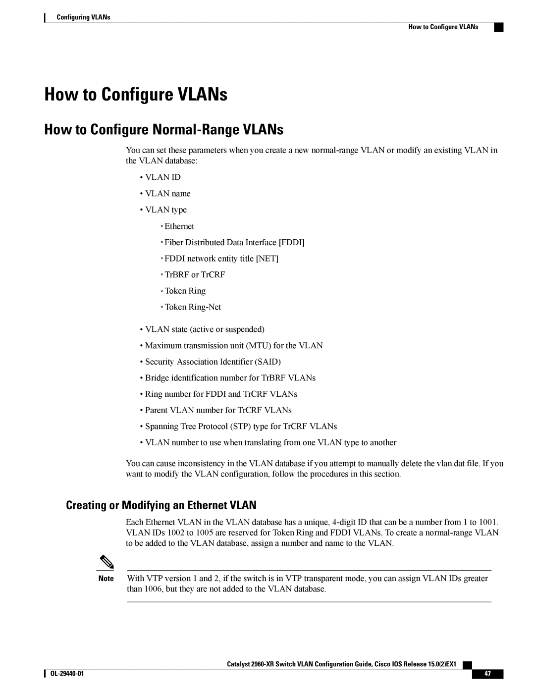 Cisco Systems WSC2960XR48FPSI manual How to Configure VLANs, How to Configure Normal-Range VLANs 