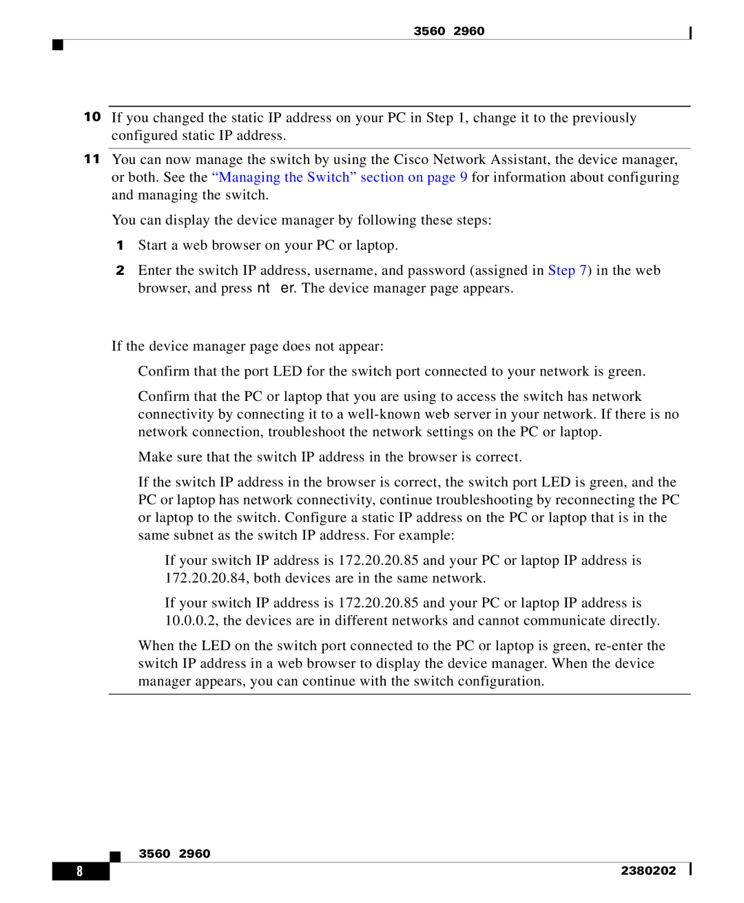 Cisco Systems WSC3560CG8PCSRF manual OL-23802-02 