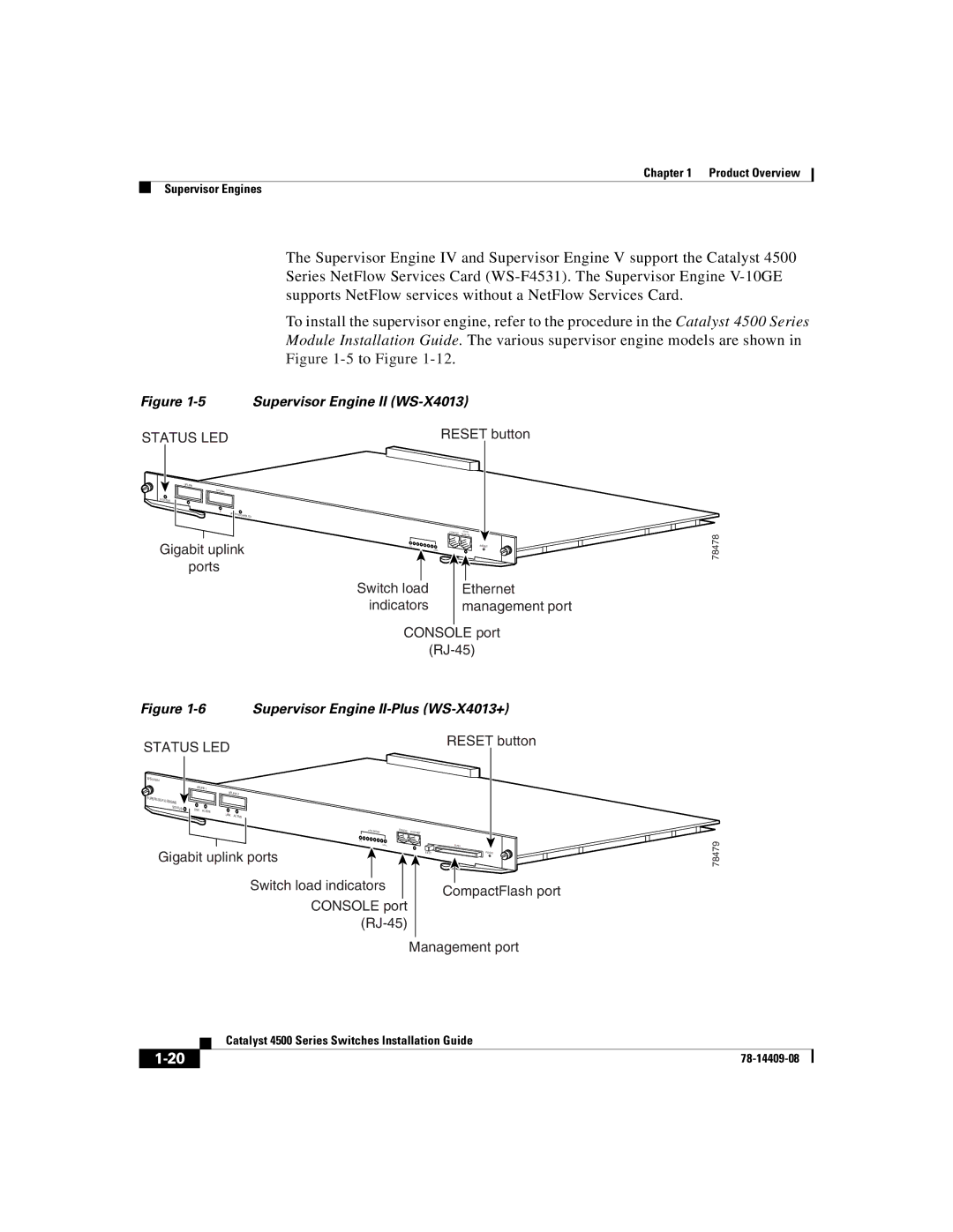 Cisco Systems WSC4500XF16SFP, WSC4500X24XIPB, WSC4500XF32SFP manual Supervisor Engine II WS-X4013 