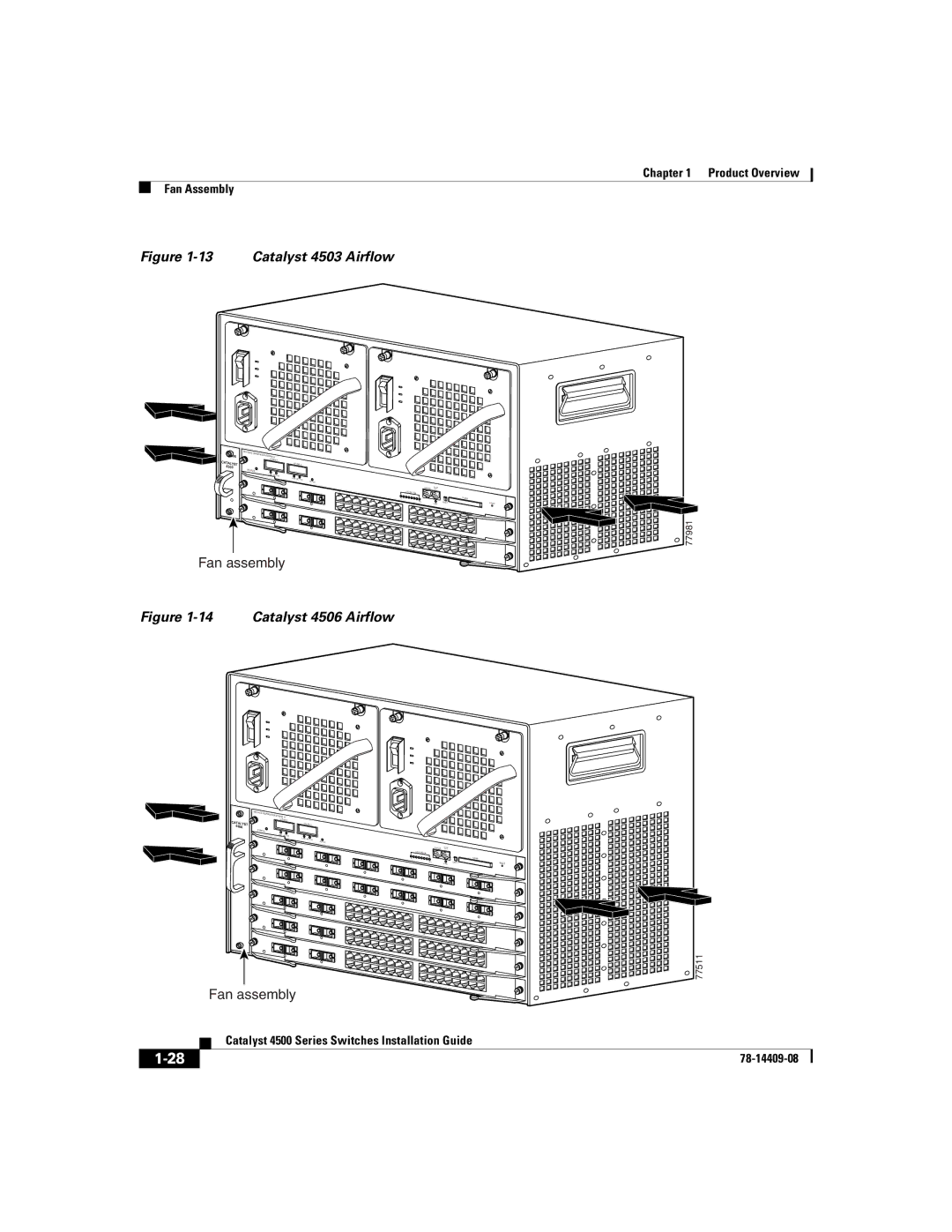 Cisco Systems WSC4500XF32SFP, WSC4500X24XIPB, WSC4500XF16SFP manual Catalyst 4503 Airflow 