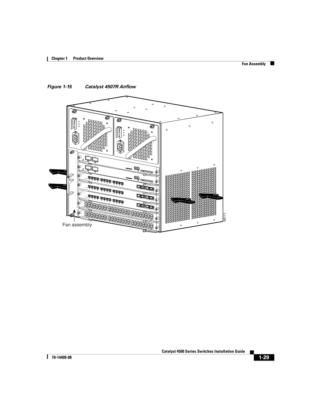 Cisco Systems WSC4500XF16SFP, WSC4500X24XIPB, WSC4500XF32SFP manual Catalyst 4507R Airflow 