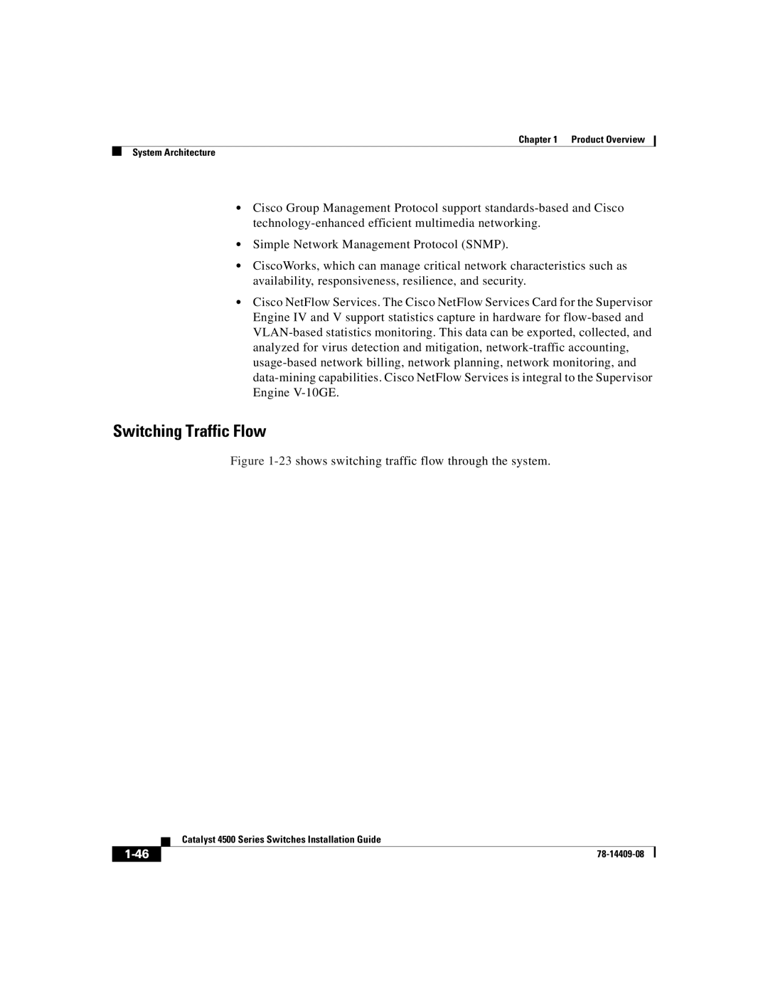 Cisco Systems WSC4500XF32SFP, WSC4500X24XIPB, WSC4500XF16SFP manual Switching Traffic Flow 