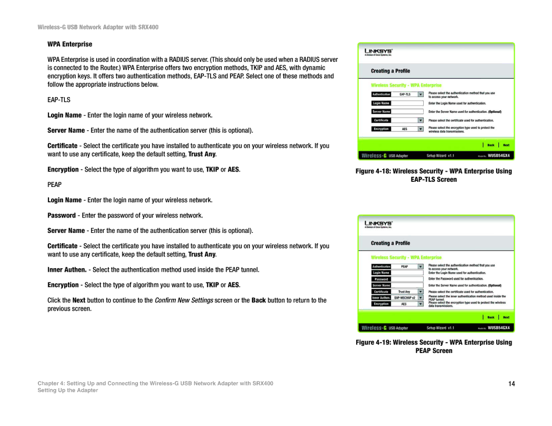 Cisco Systems WUSB54GX4 manual Eap-Tls 