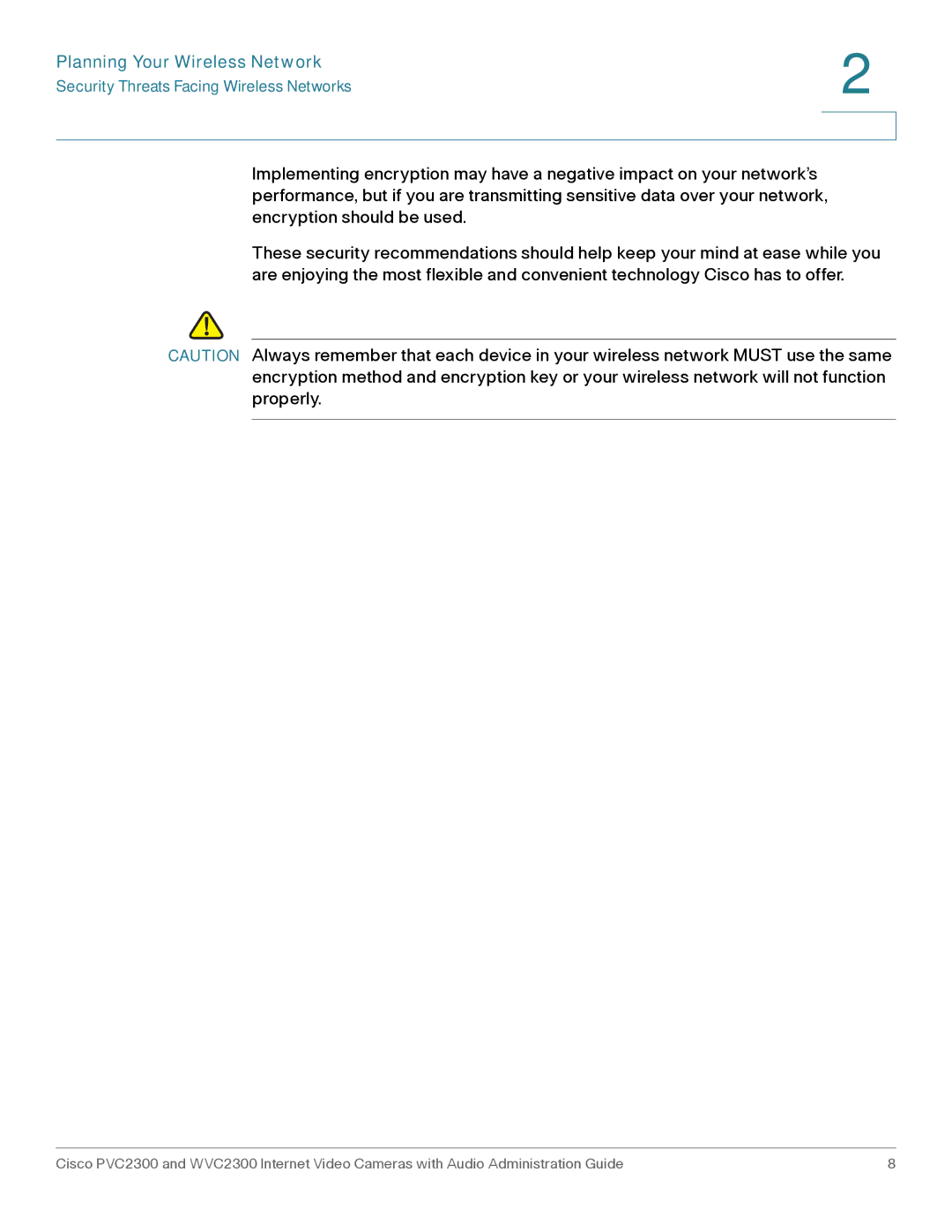 Cisco Systems WVC2300 manual Planning Your Wireless Network 