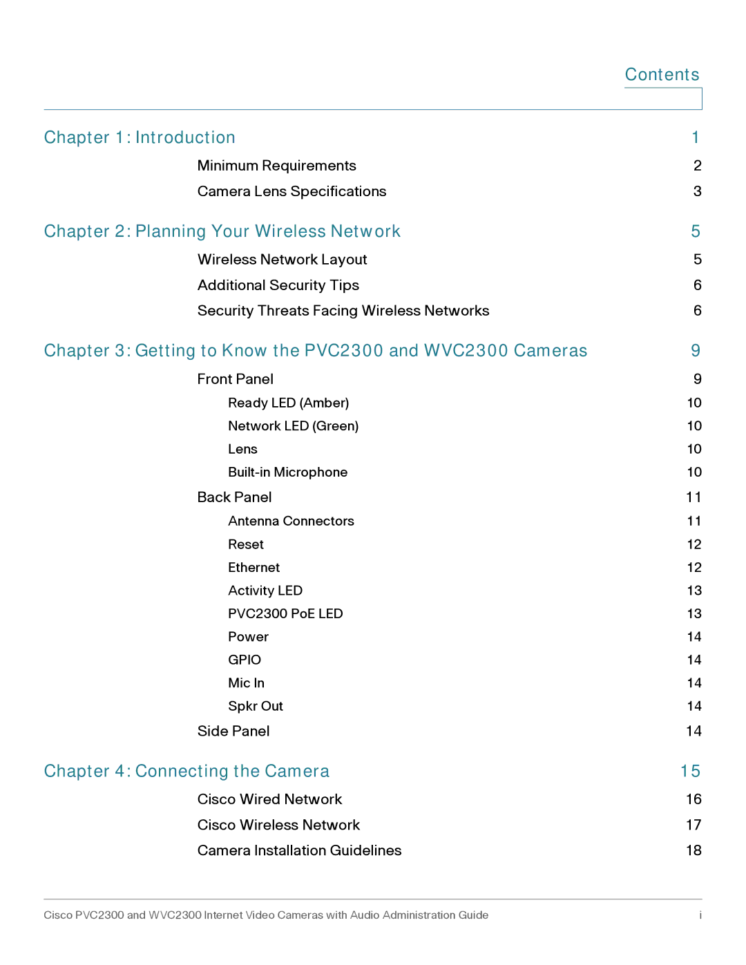 Cisco Systems manual Introduction, Planning Your Wireless Network, Getting to Know the PVC2300 and WVC2300 Cameras 