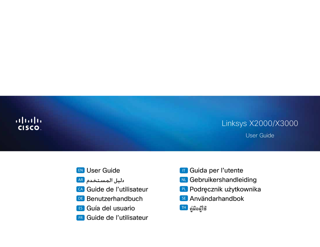 Cisco Systems manual Linksys X2000/X3000, User Guide 