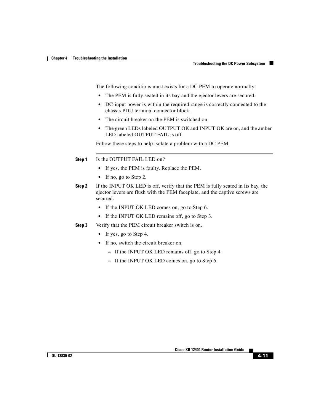 Cisco Systems XR 12404 manual OL-13830-02 