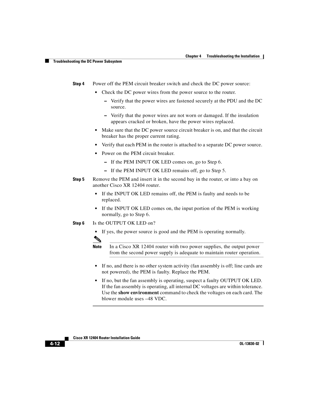 Cisco Systems manual Cisco XR 12404 Router Installation Guide 