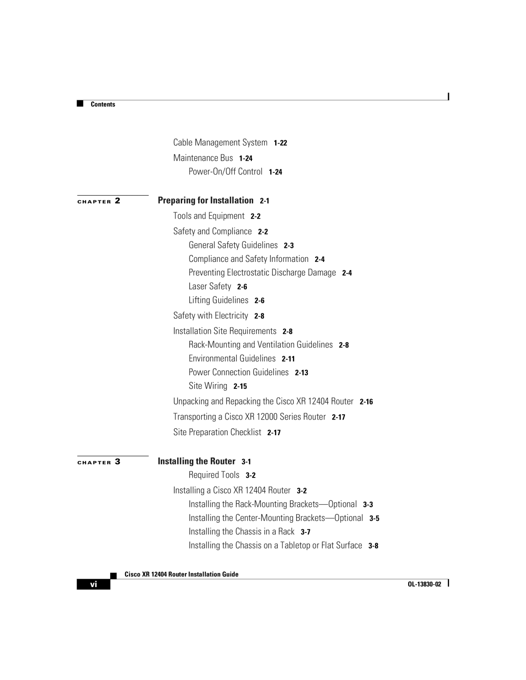 Cisco Systems XR 12404 manual Site Wiring 