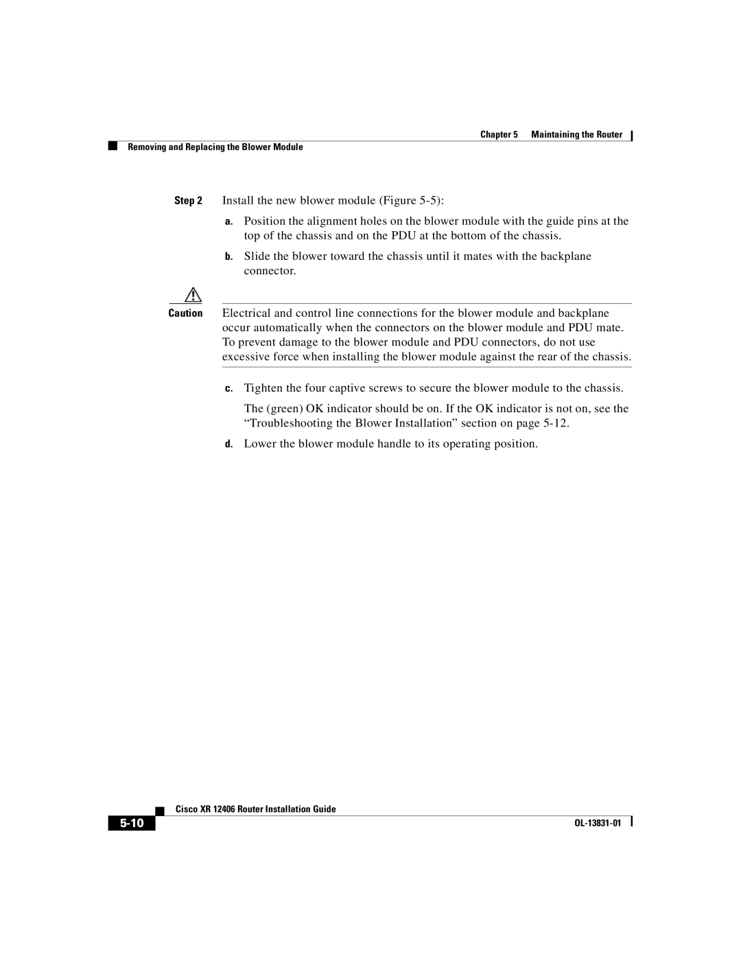 Cisco Systems manual Cisco XR 12406 Router Installation Guide 