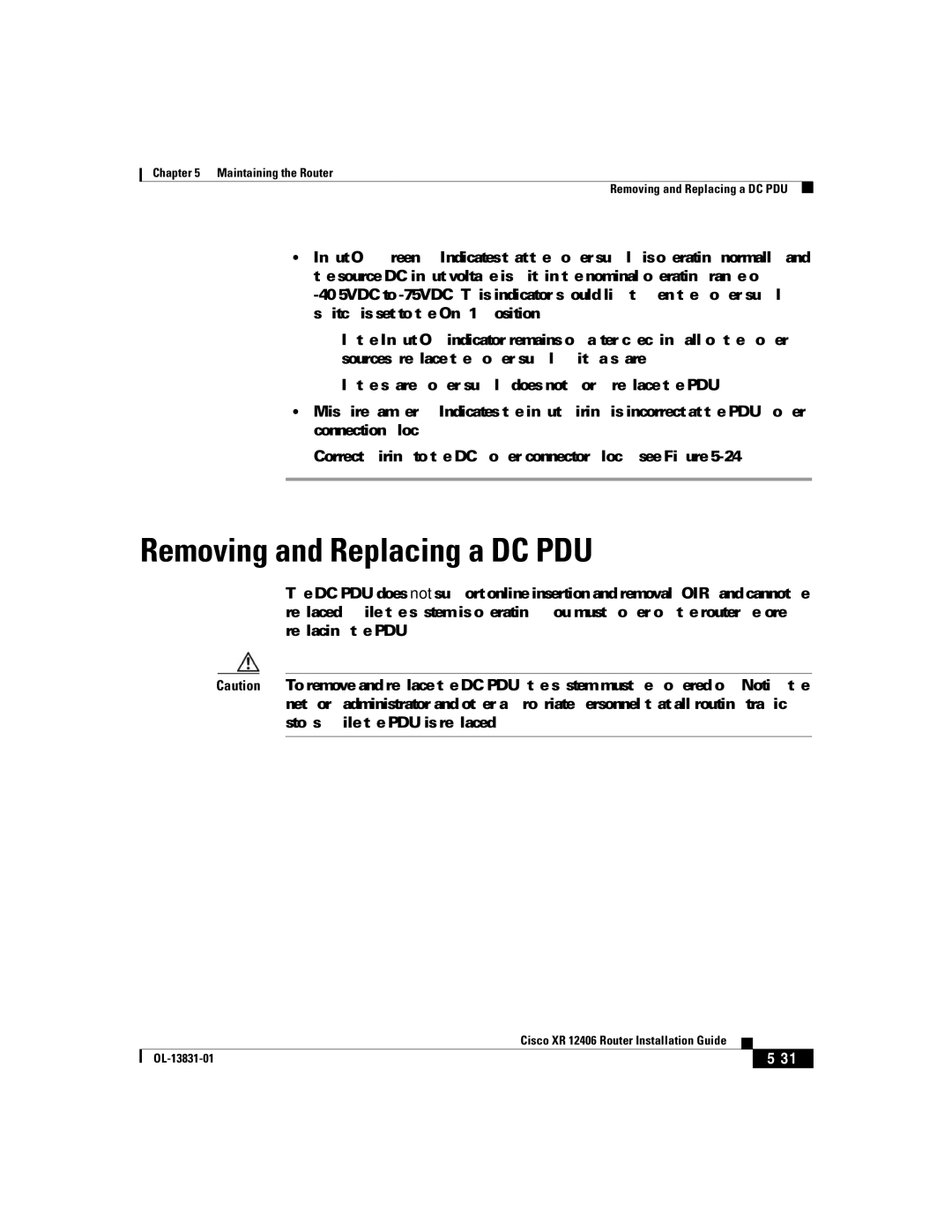 Cisco Systems XR 12406 manual Removing and Replacing a DC PDU 