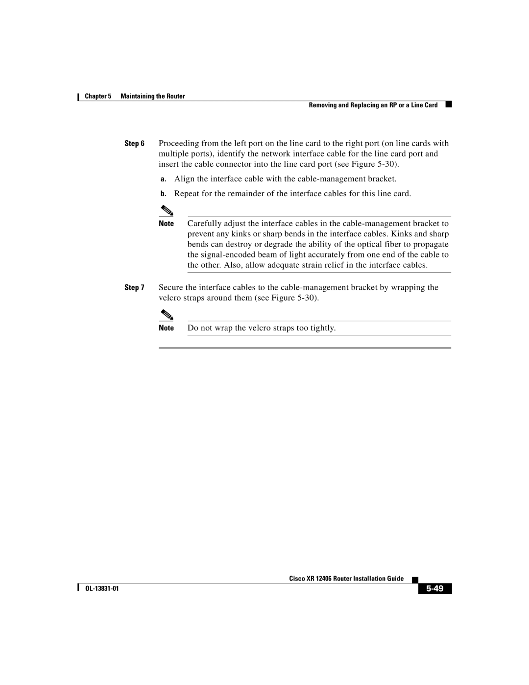 Cisco Systems XR 12406 manual OL-13831-01 